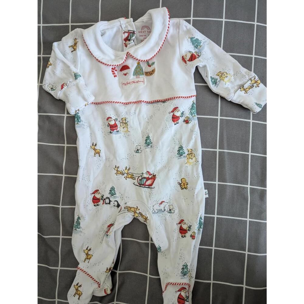 Next my first Christmas romper